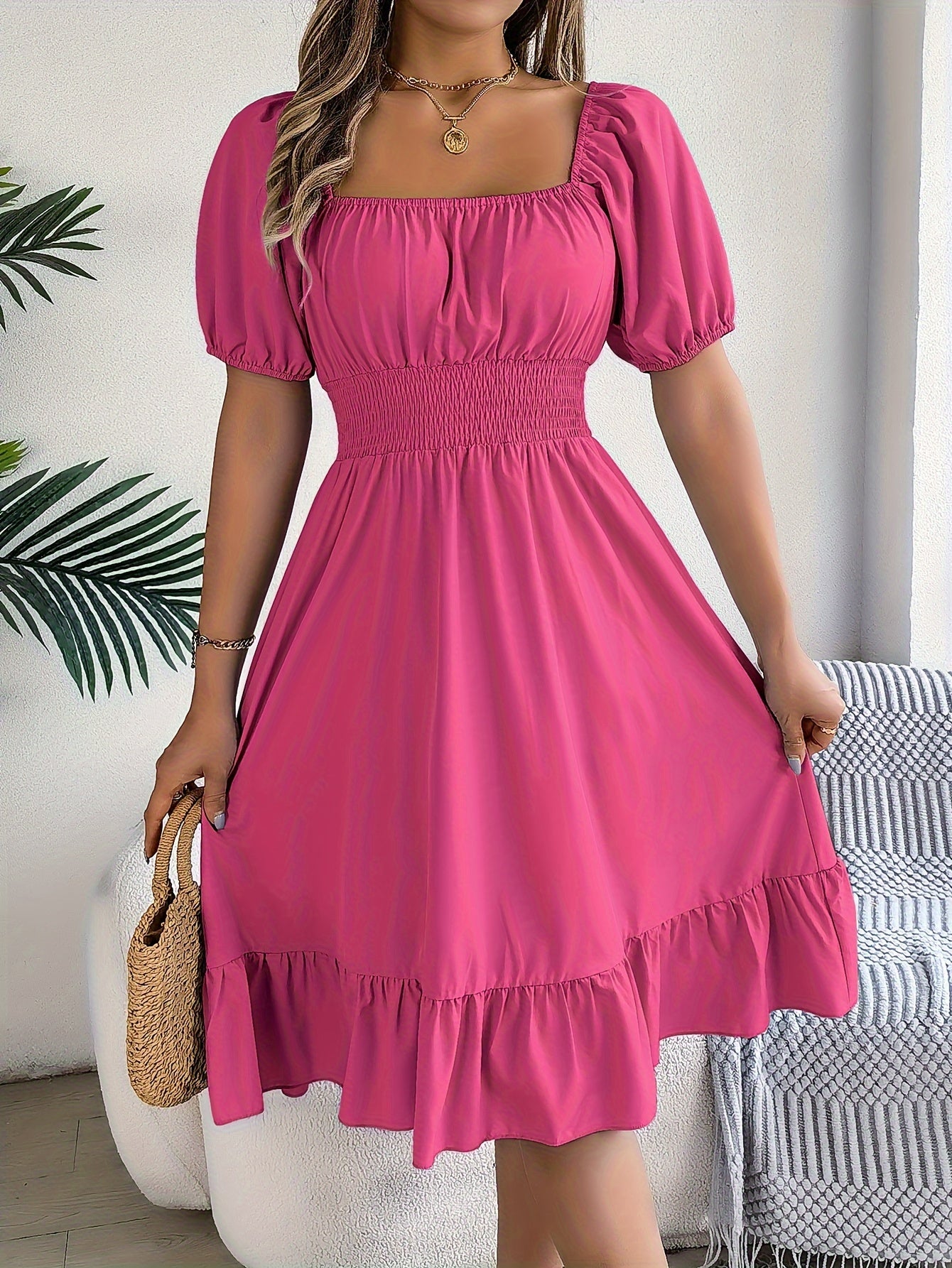 Marbella Ruffle Woven Dress