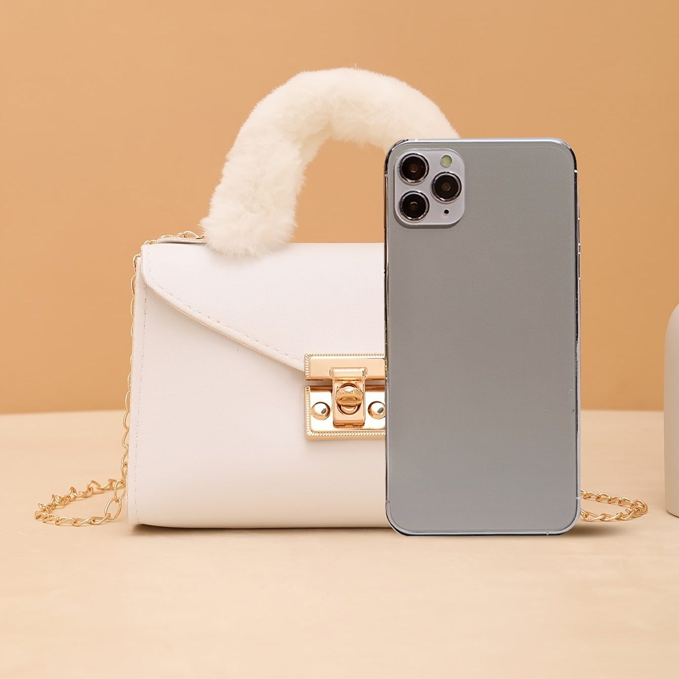 Brielle Leather Fur MiniBag
