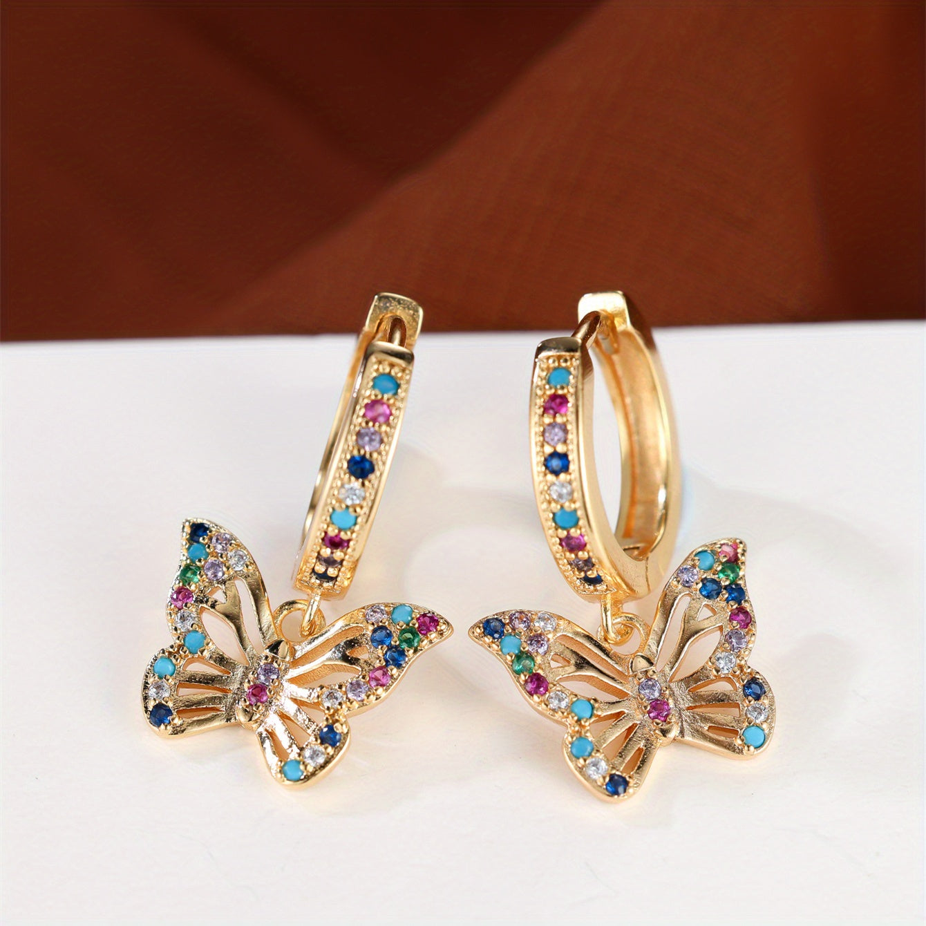 Lunaria Flutter Hoop Earrings