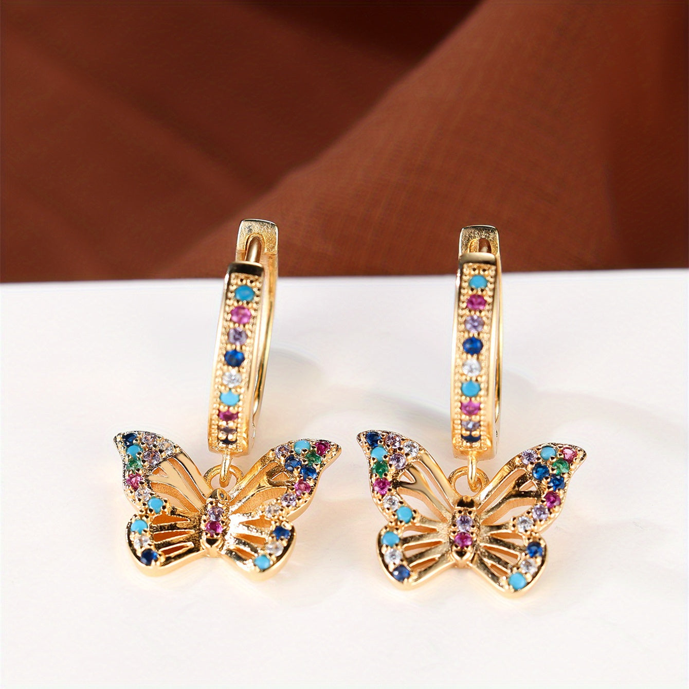 Lunaria Flutter Hoop Earrings