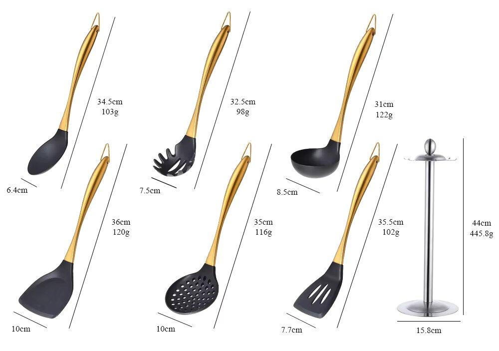 GoldenEdge Gourmet Utensil Set
