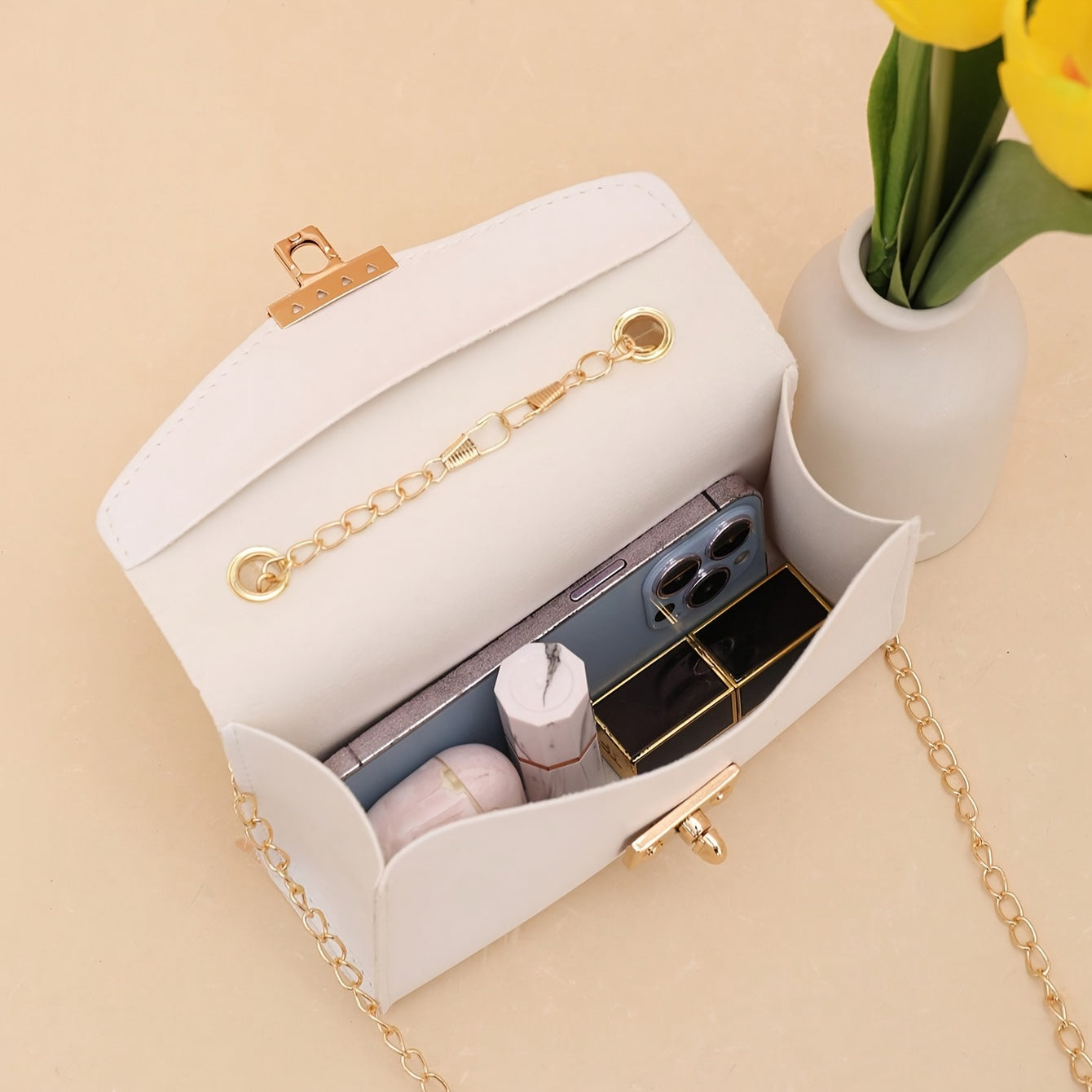 Brielle Leather Fur MiniBag