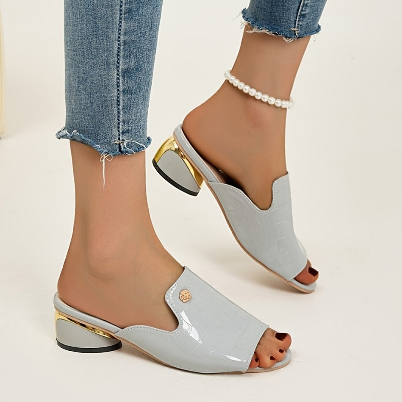 Ainsley Embossed Leather Flats