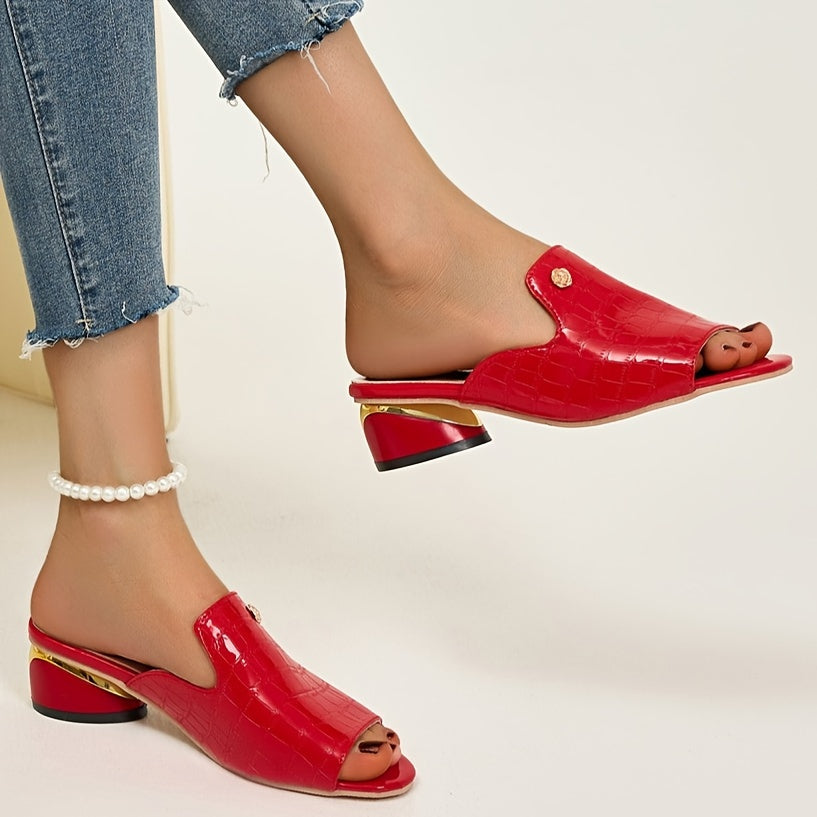 Ainsley Embossed Leather Flats