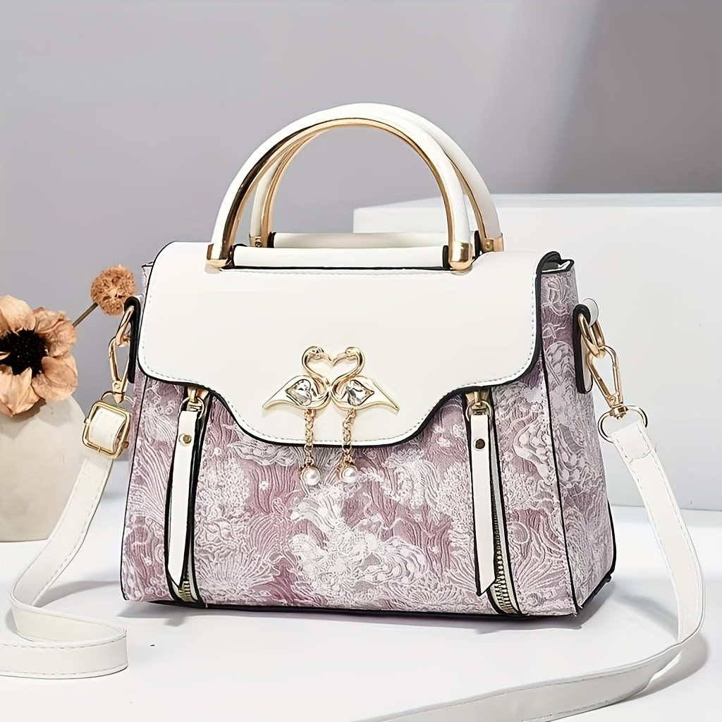 Celestine Swan Charm Purse