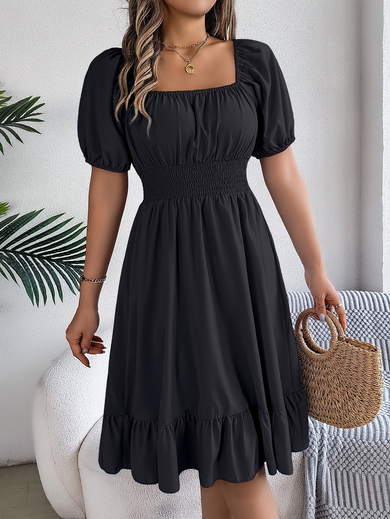 Marbella Ruffle Woven Dress
