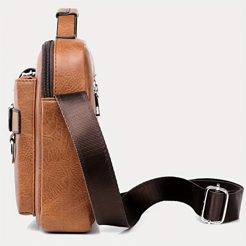 WEIXER Leather Messenger Crossbody