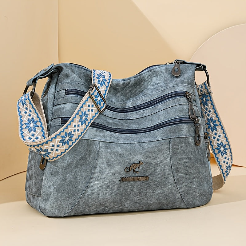 Willow Stonewashed Shoulder Bag