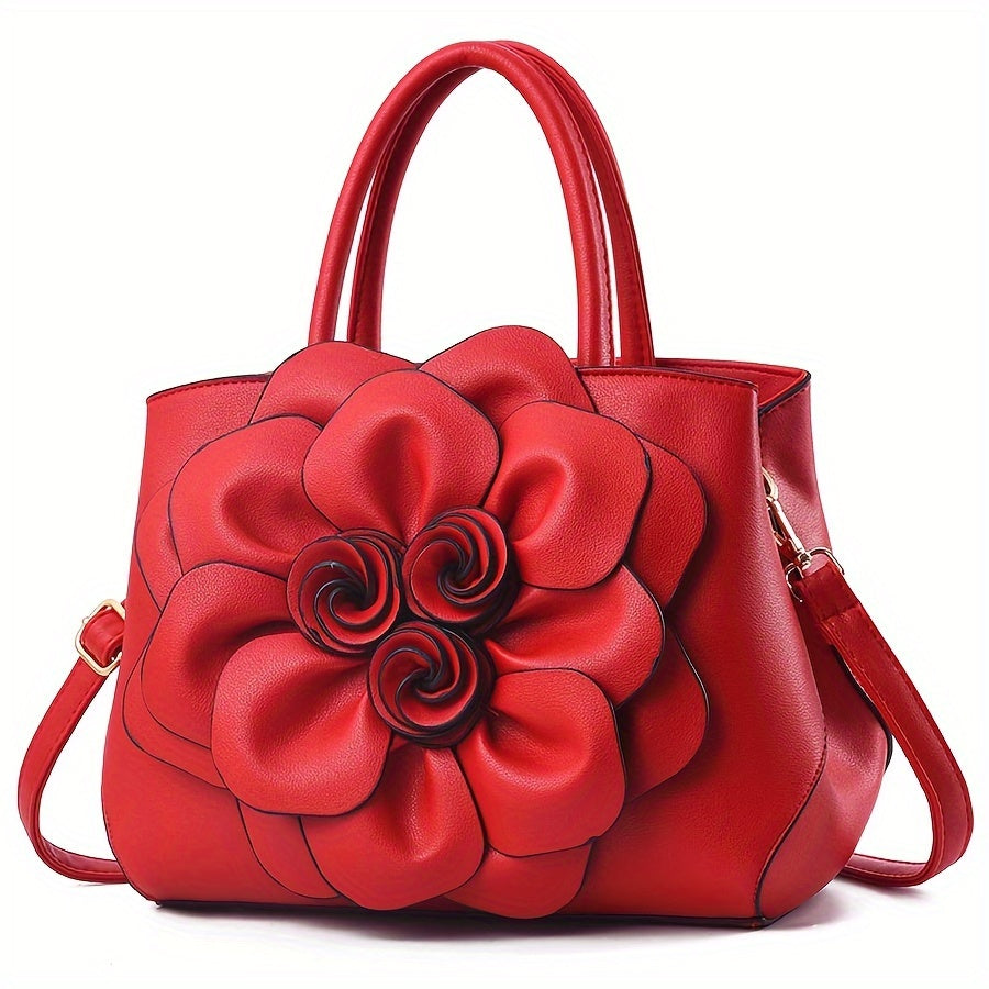 Valentina Sculpted Rose Purse