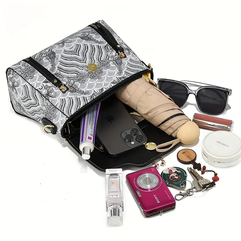 Celestine Swan Charm Purse