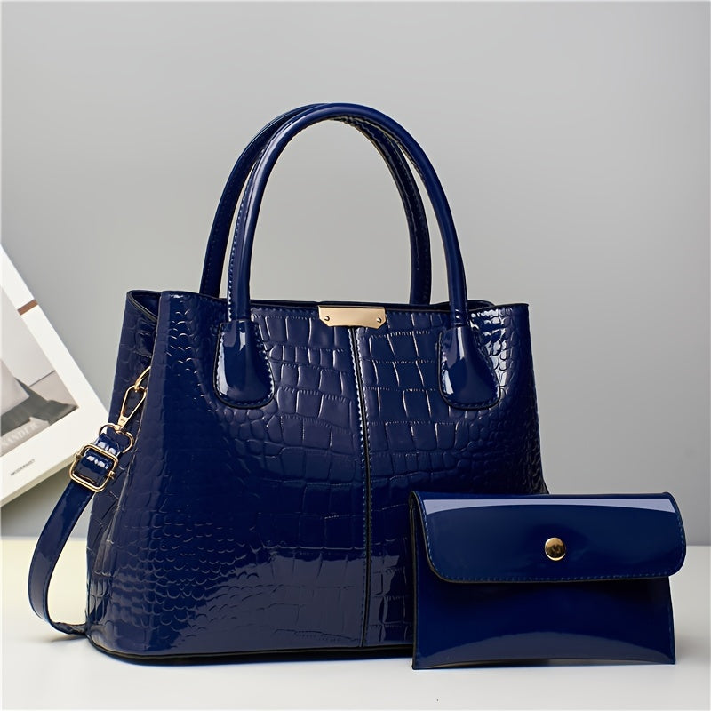 Seraphina Patent Leather Bag Set