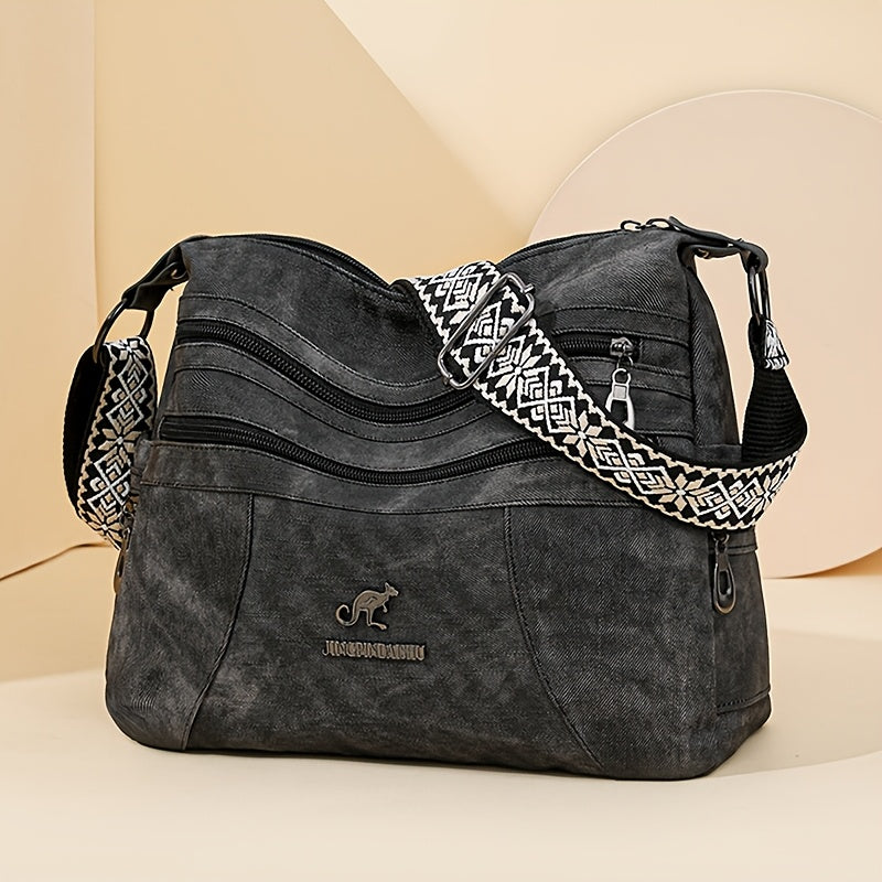Willow Stonewashed Shoulder Bag