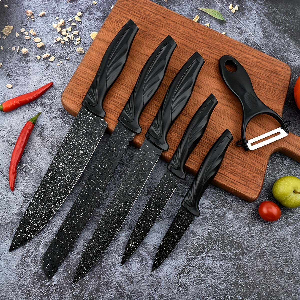 NoirSlice Kitchen Knife Set