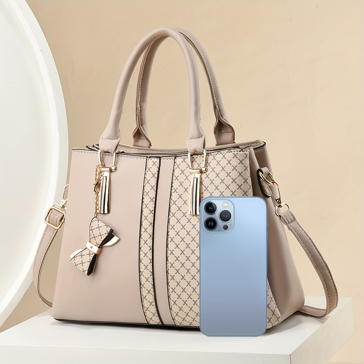 Ellora Plaid Charm Purse