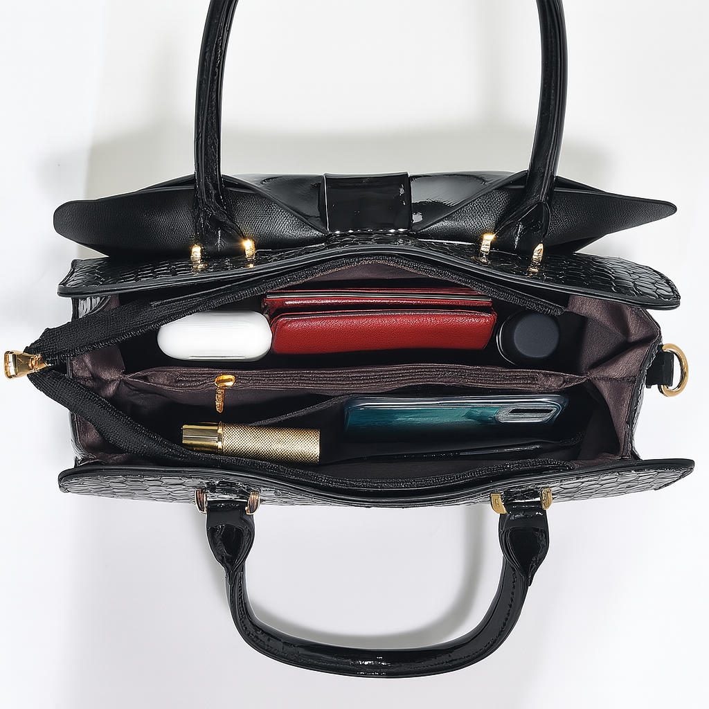 Bellamy Bow Leather Handbag