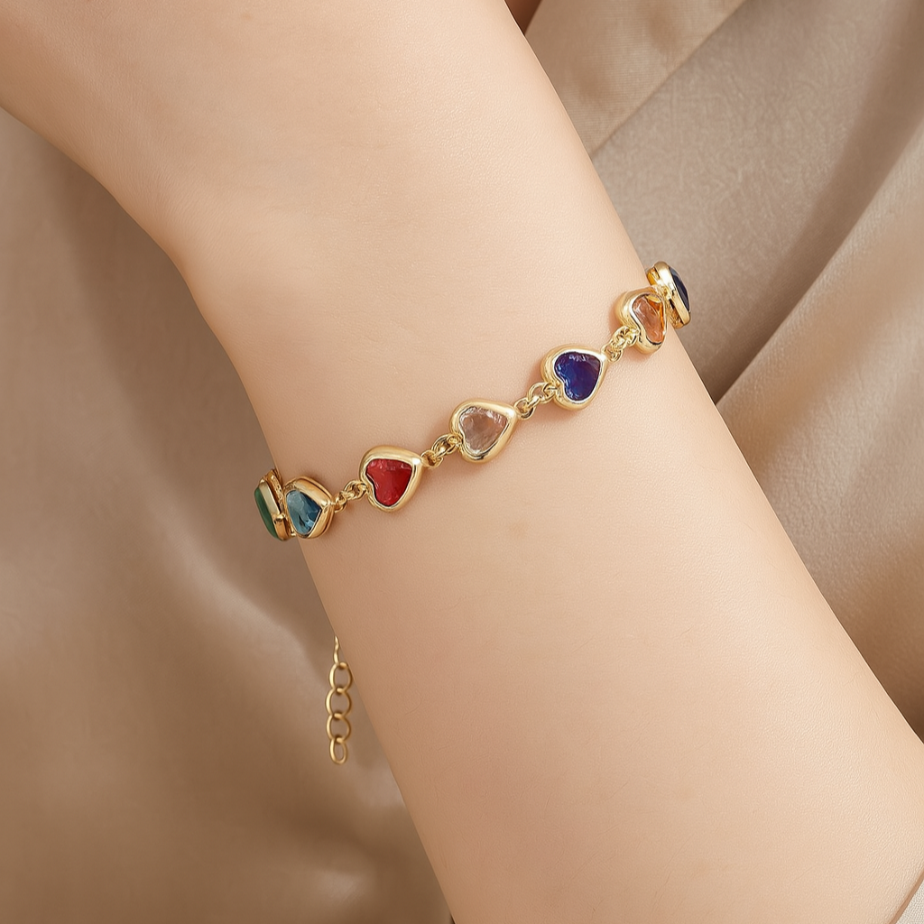 Celly Heart Charm Bracelet