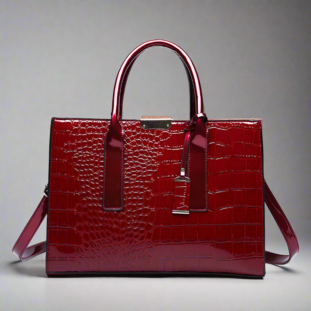 Marlowe Croc-Embossed Handbag