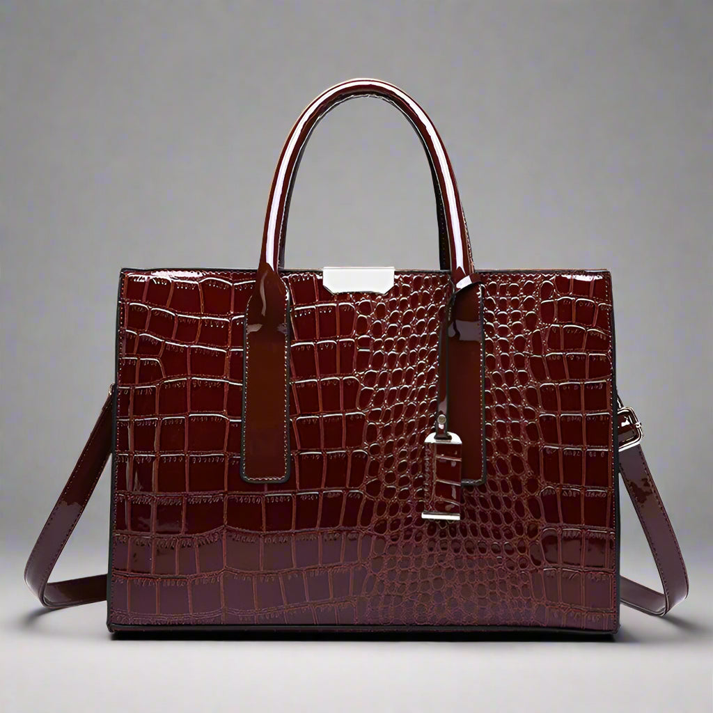 Marlowe Croc-Embossed Handbag