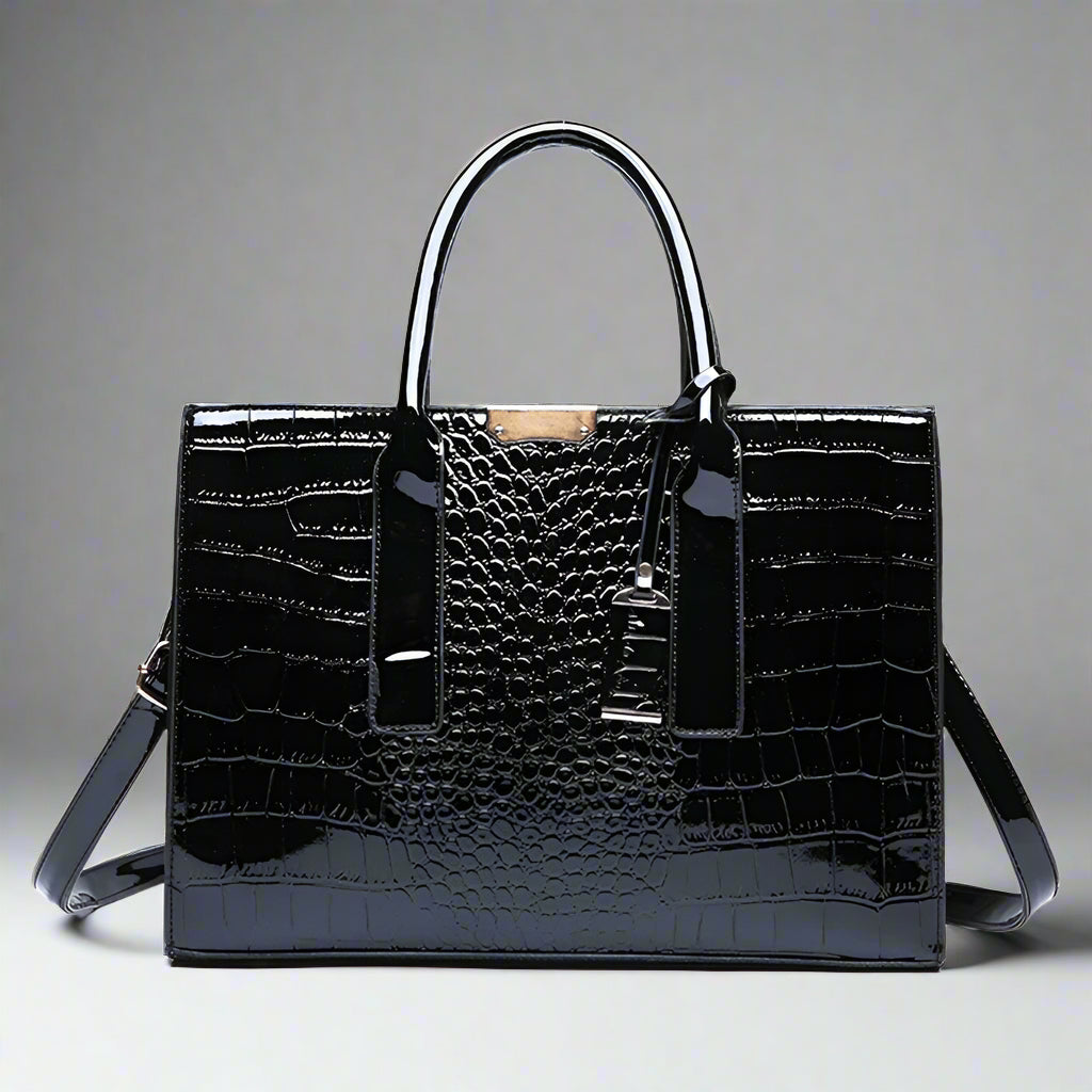 Marlowe Croc-Embossed Handbag