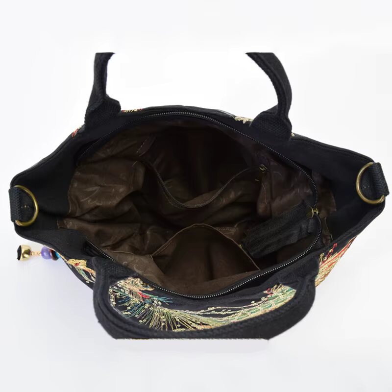 Phoenix Whisper Embroidered Bag