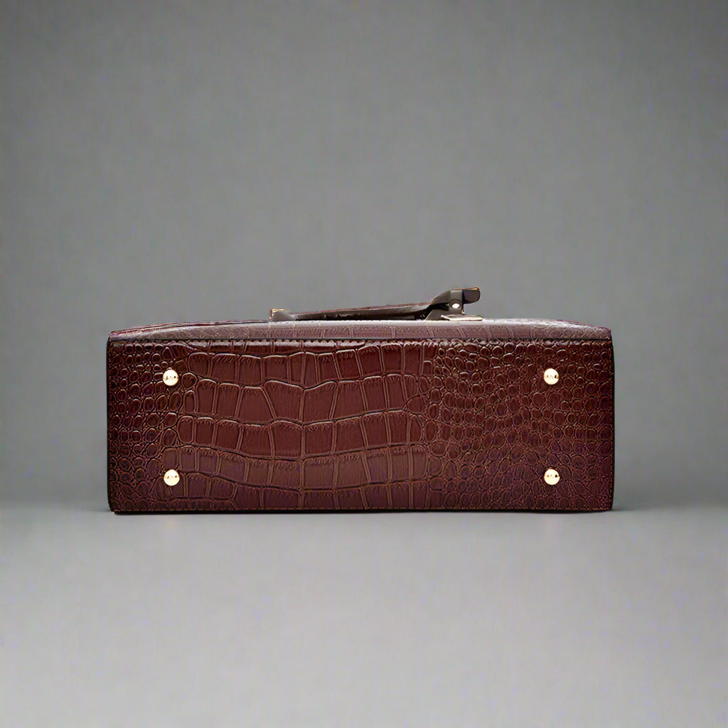 Marlowe Croc-Embossed Handbag