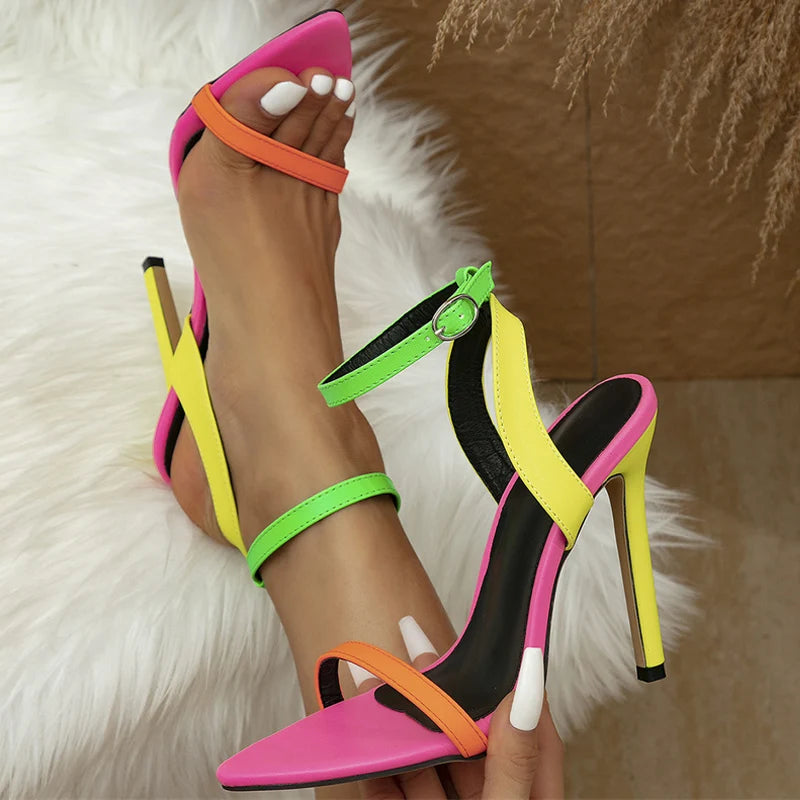 Multi-Color Pop Heels