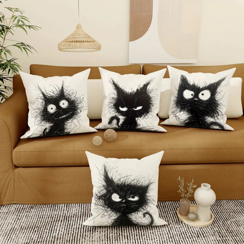 Purrfect Pillow Covers (4pc)