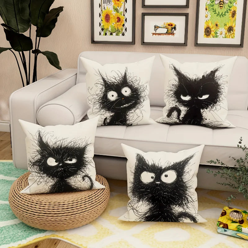 Purrfect Pillow Covers (4pc)