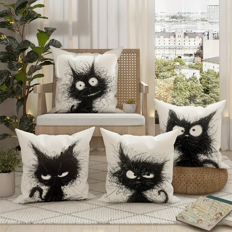 Purrfect Pillow Covers (4pc)