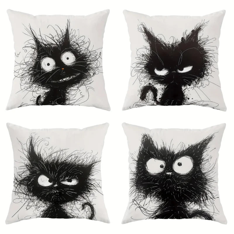 Purrfect Pillow Covers (4pc)