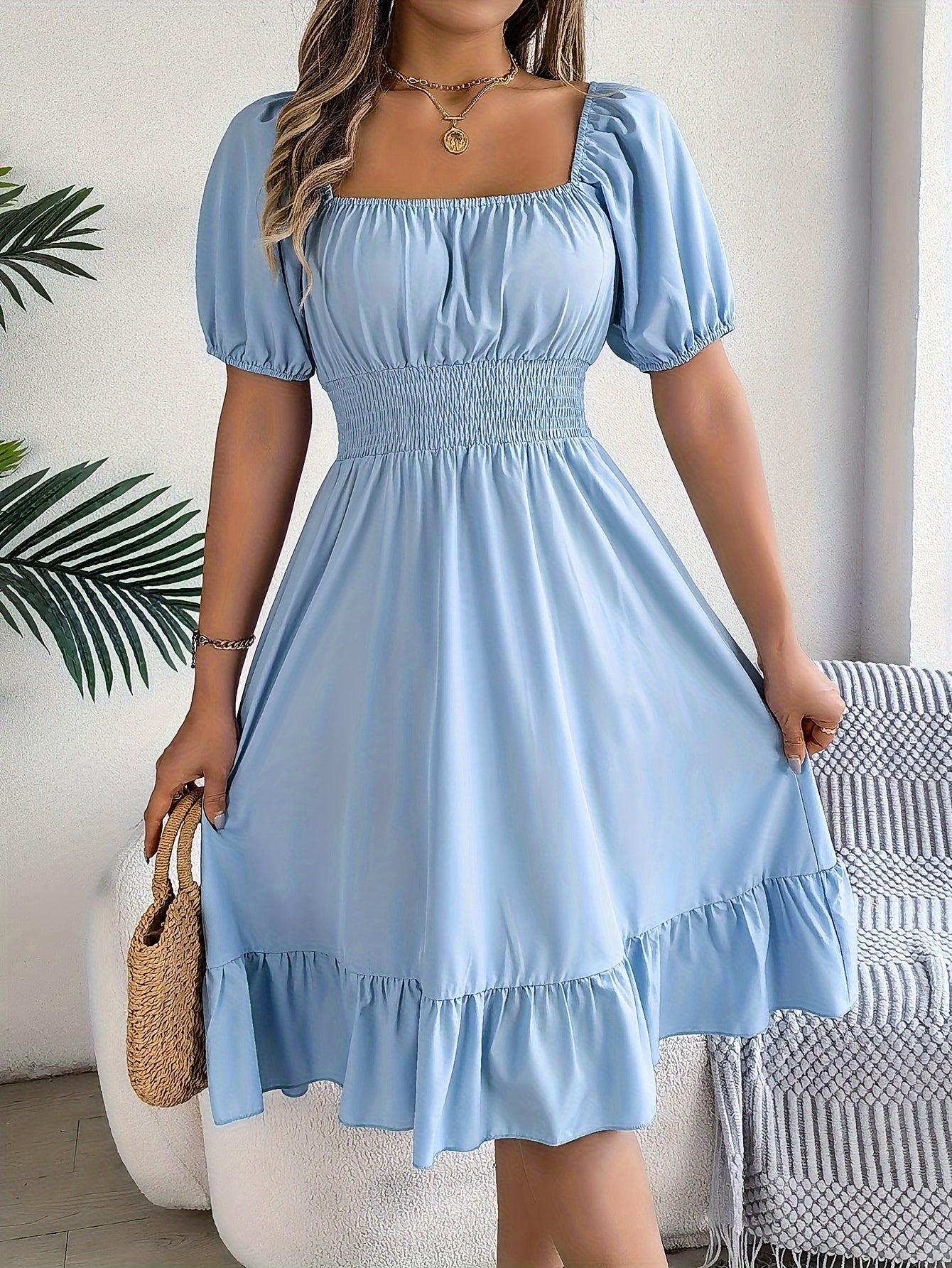 Marbella Ruffle Woven Dress