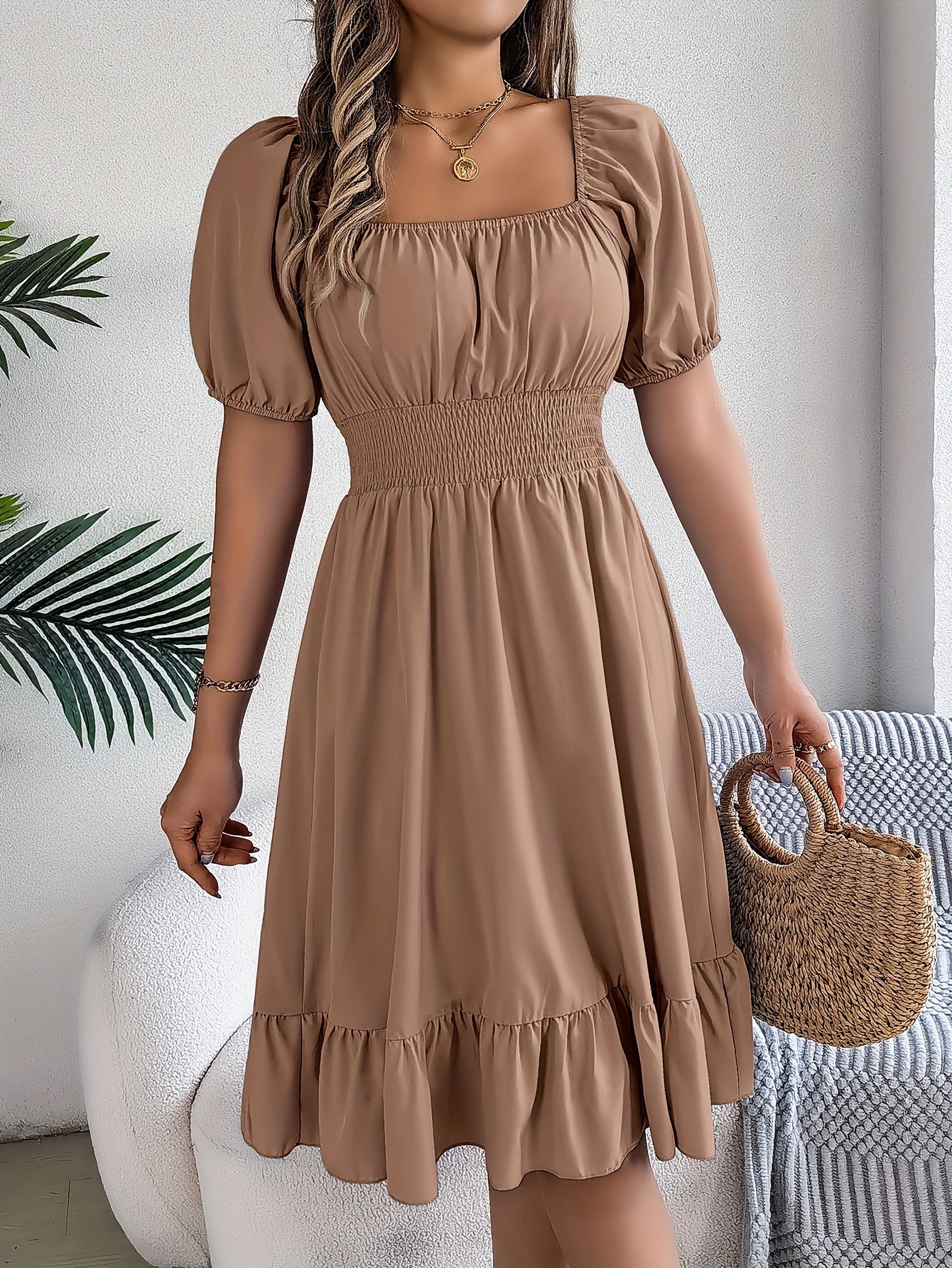 Marbella Ruffle Woven Dress