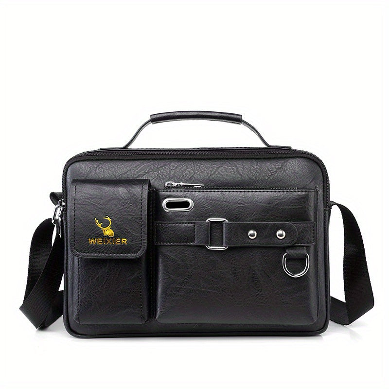WEIXER Leather Messenger Crossbody