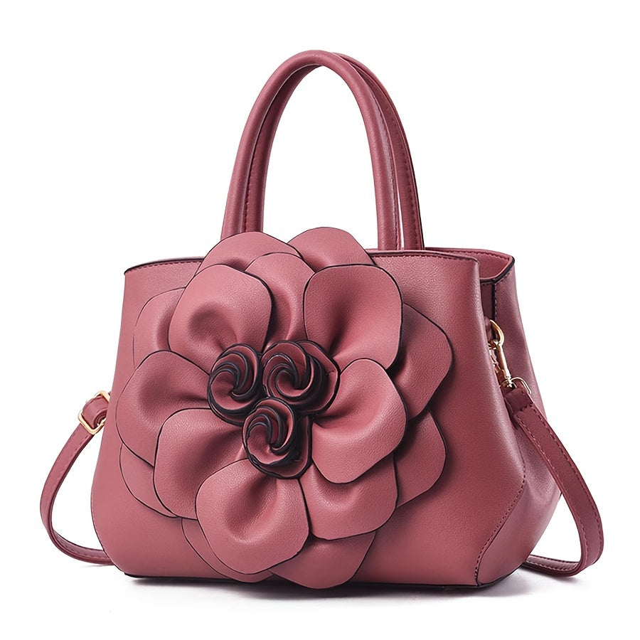 Valentina Sculpted Rose Purse
