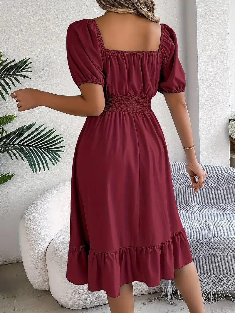 Marbella Ruffle Woven Dress