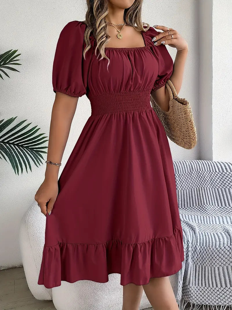 Marbella Ruffle Woven Dress