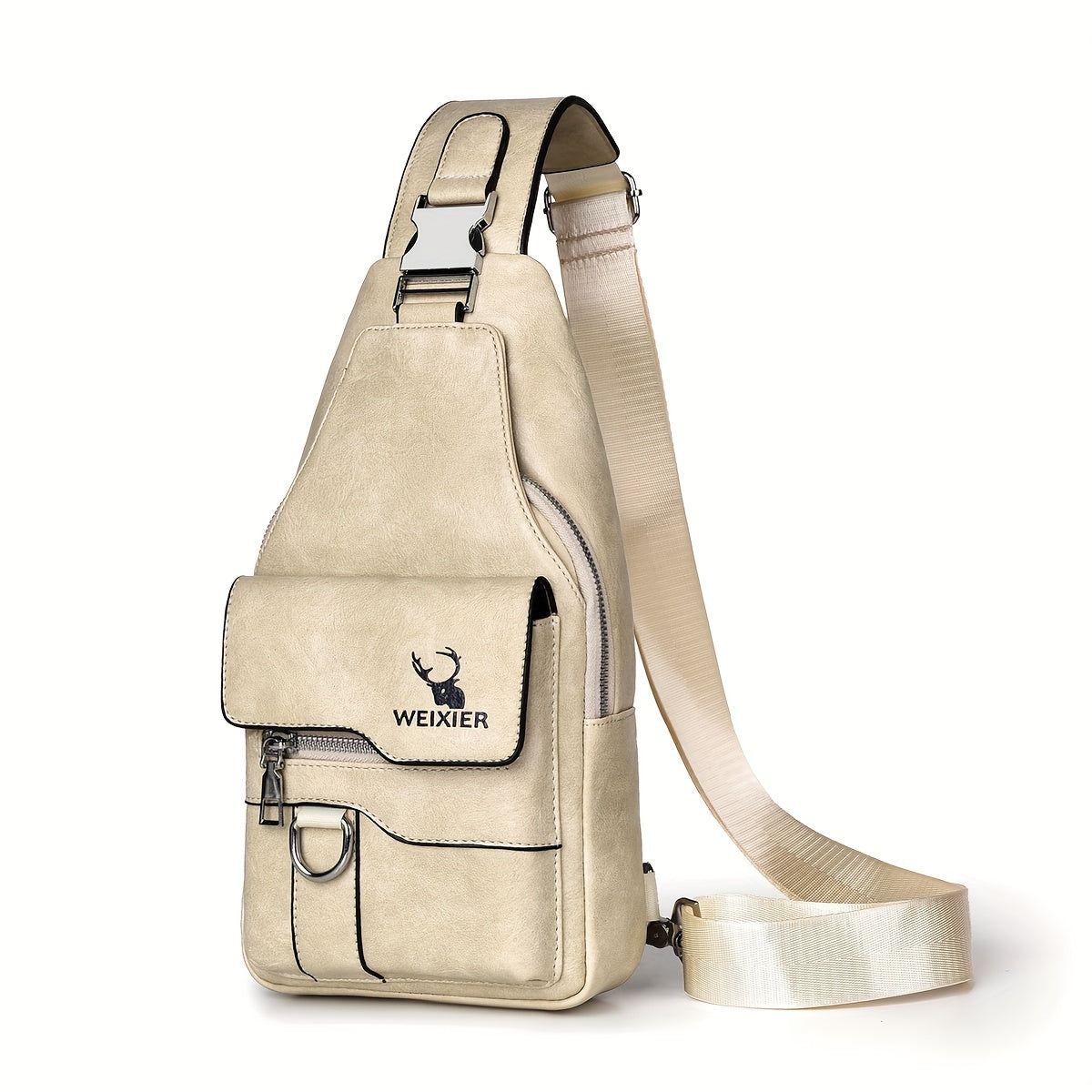 WEIXIER Leather Sling Bag