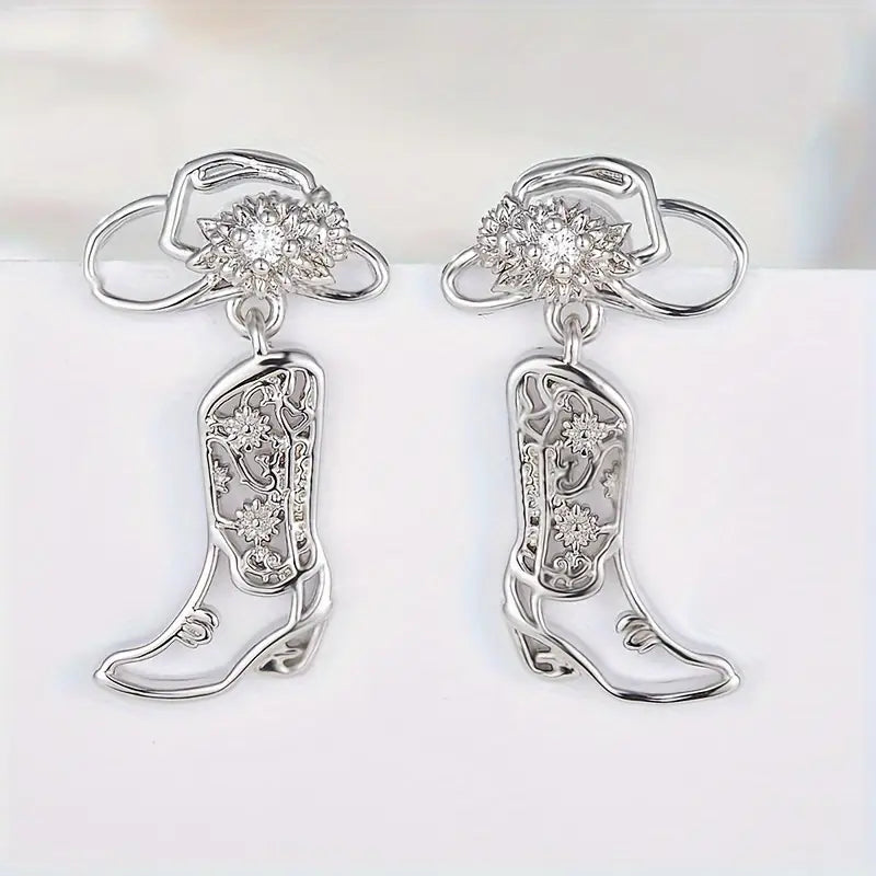 Cowgirl Charm Boot Earrings