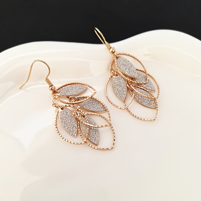 Celeste Leaf Charm Earrings