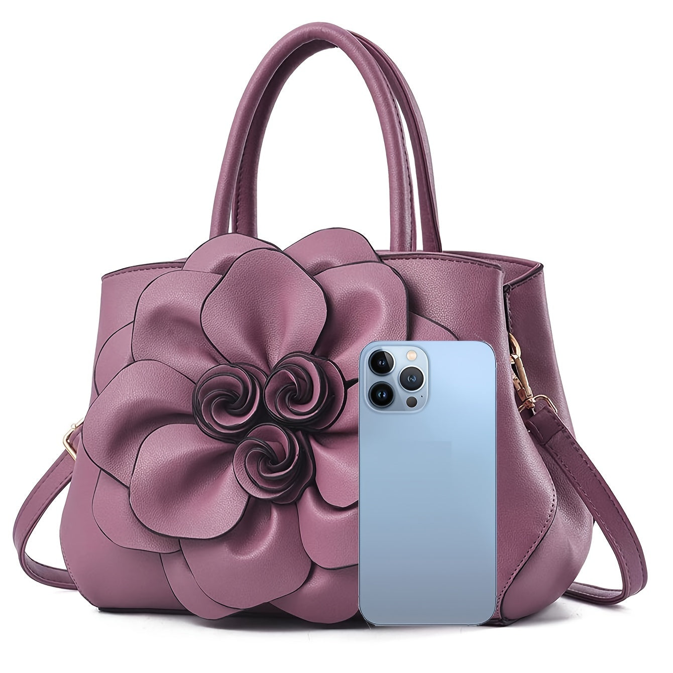 Valentina Sculpted Rose Purse