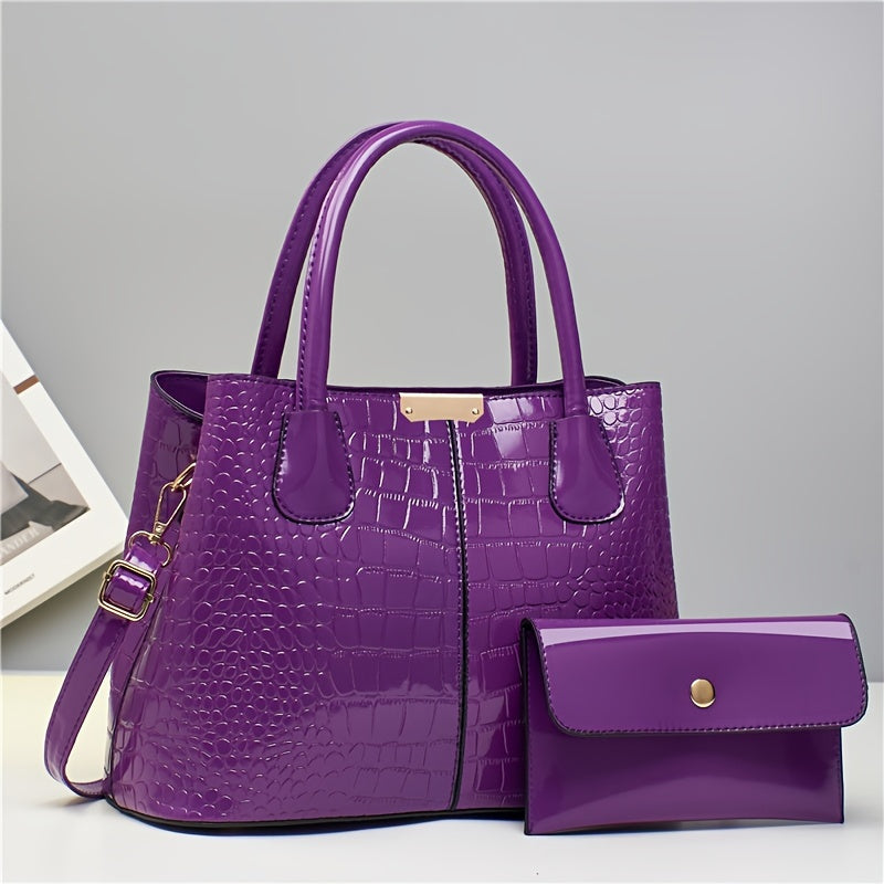 Seraphina Patent Leather Bag Set