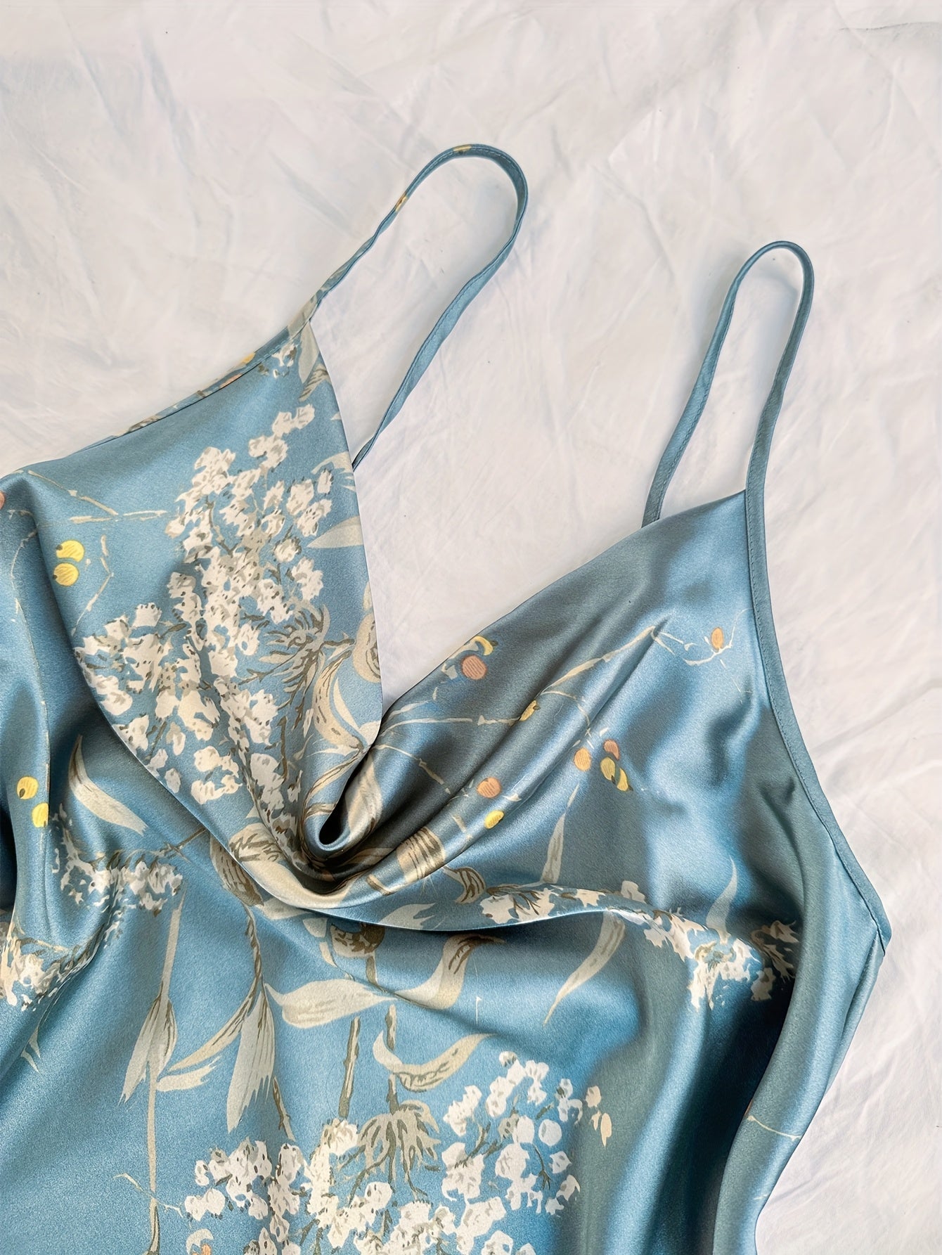 Eden Bloom Satin Pajama Set (2PC)