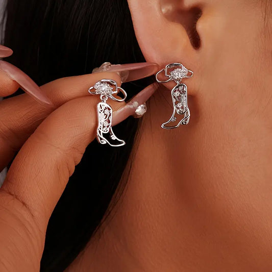 Cowgirl Charm Boot Earrings