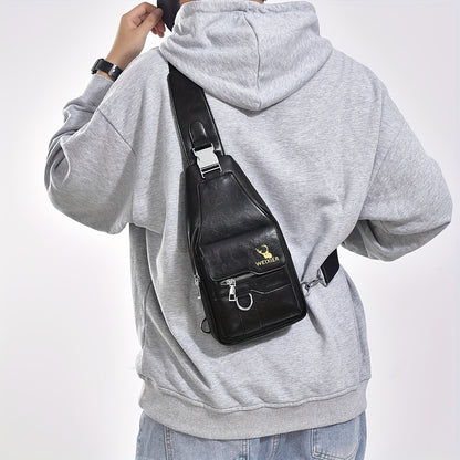 WEIXIER Leather Sling Bag