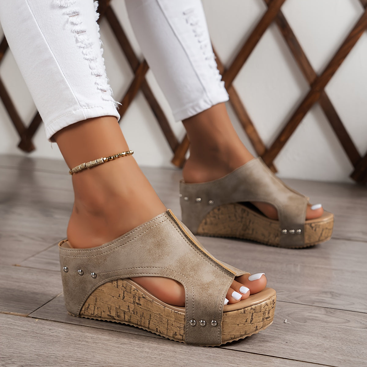 Aspen Oakheel Platform Sandals