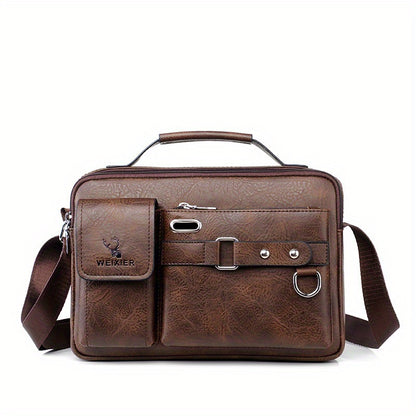 WEIXER Leather Messenger Crossbody