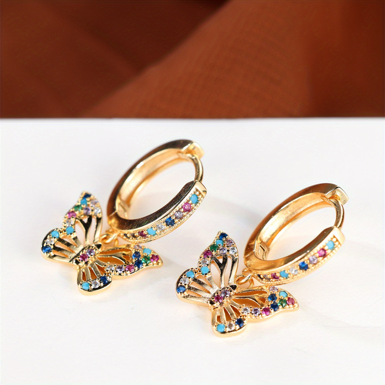 Lunaria Flutter Hoop Earrings