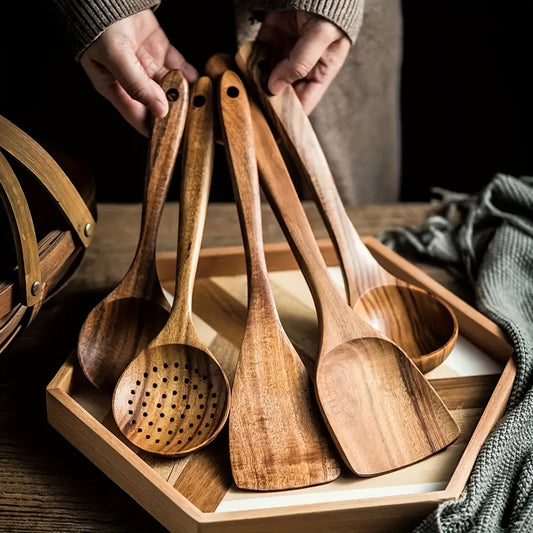 WillowRoot Natural Wooden Kitchen Set