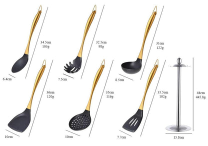 GoldenEdge Gourmet Utensil Set