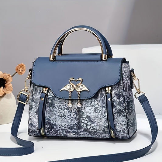 Celestine Swan Charm Purse